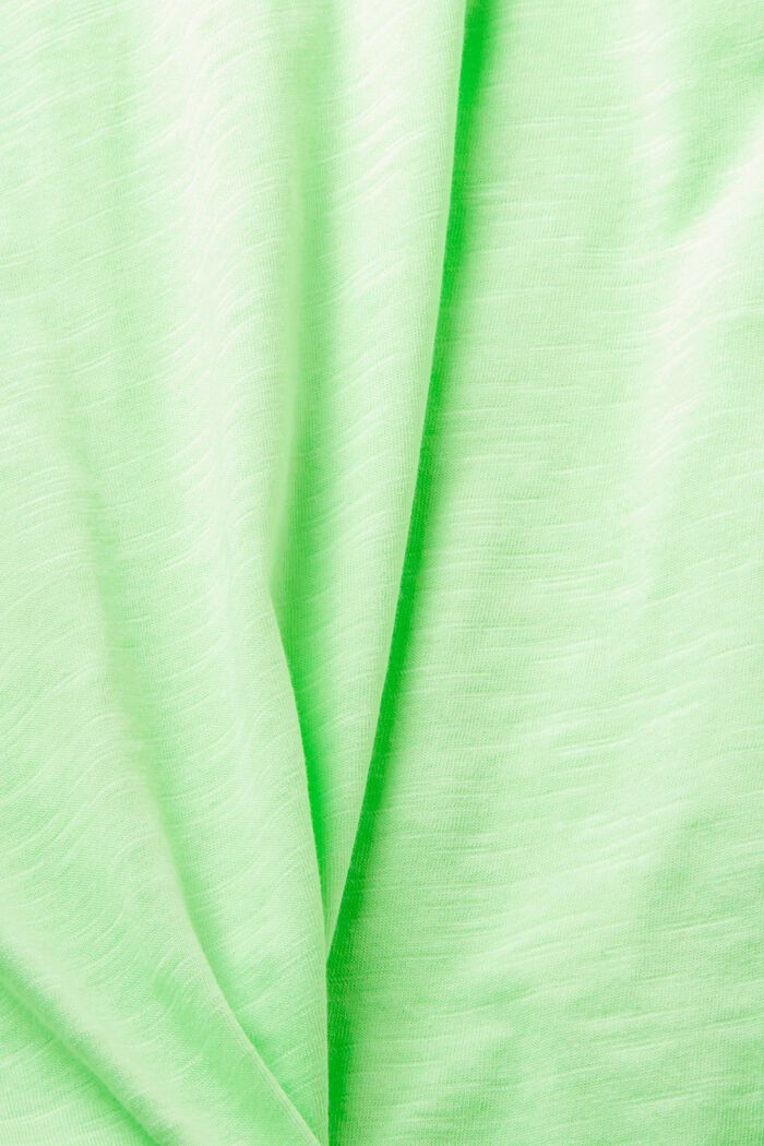 T-Shirt aus Slub Baumwolle, CITRUS GREEN, detail image number 5