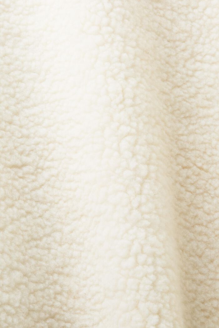 Jacke mit Teddyfell und Fleece, OFF WHITE, detail image number 6