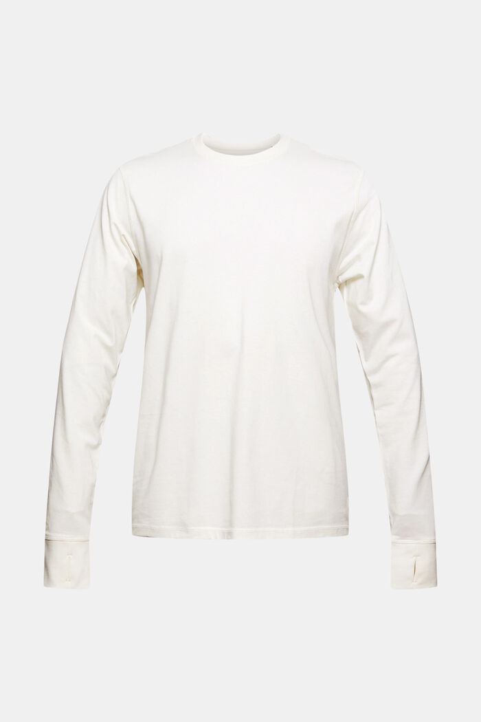 Recycelt: Jersey-Longsleeve mit THERMOLITE®, OFF WHITE, overview