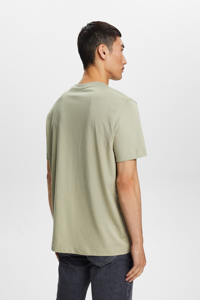 T-Shirt aus Bio-Baumwolle mit Print, DUSTY GREEN, detail image number 3