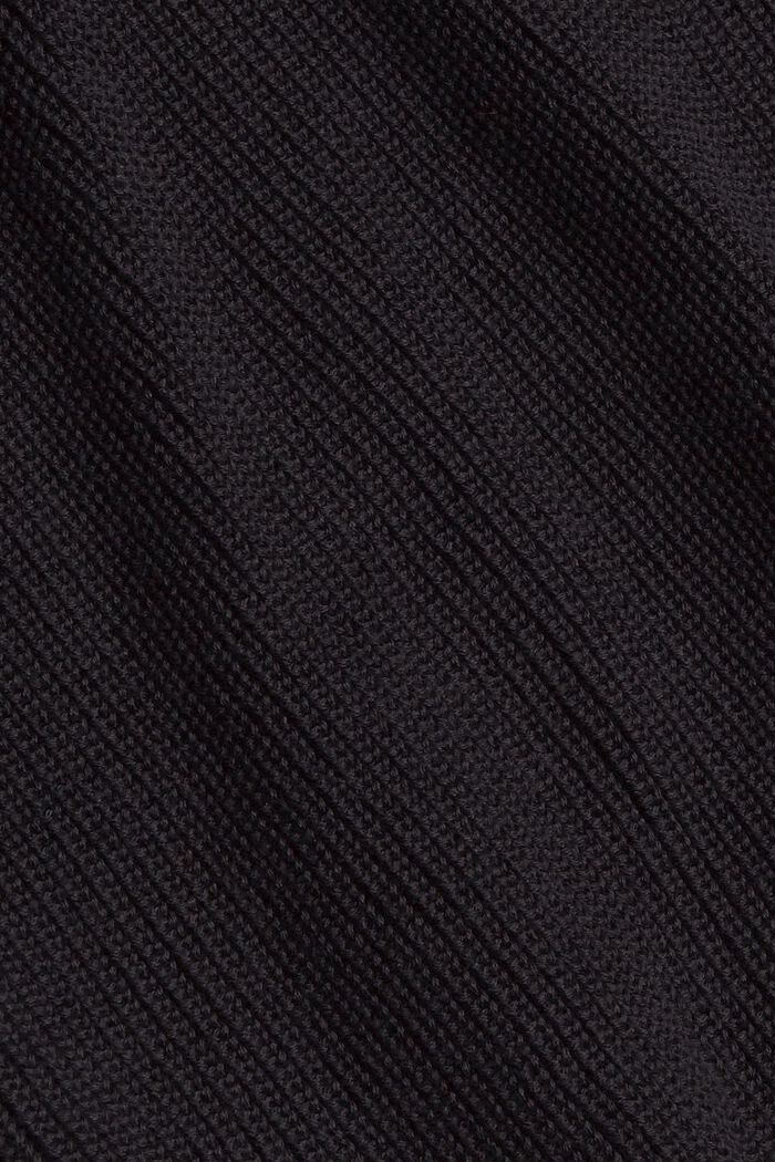 Strick-Cardigan aus 100% Baumwolle, BLACK, detail image number 4