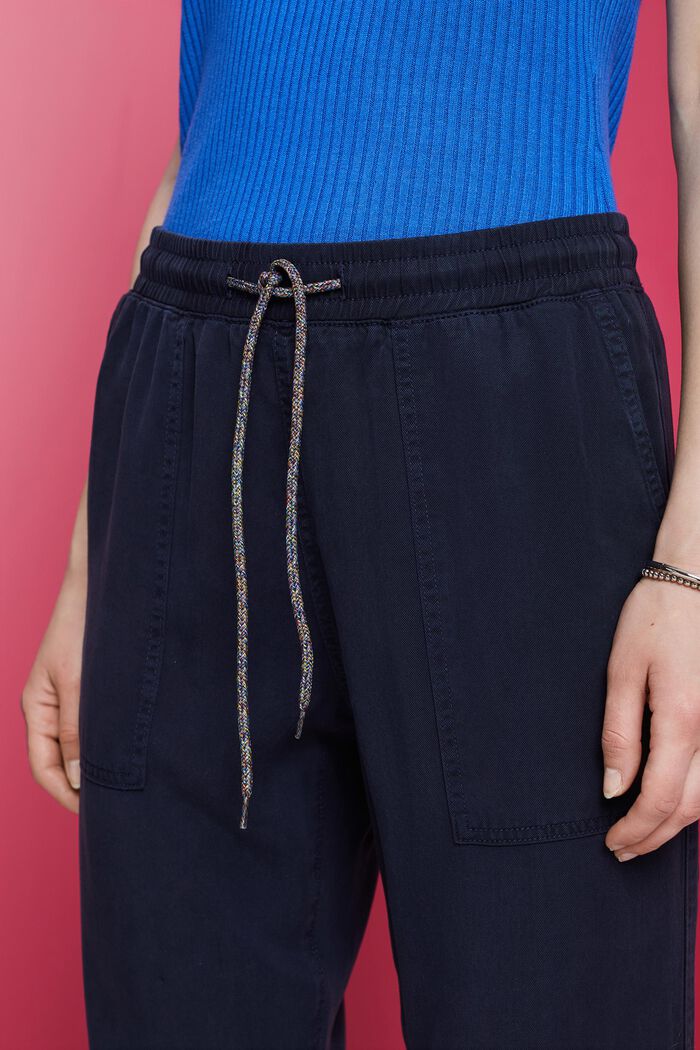 Pants mit elastischem Bund, NAVY, detail image number 2