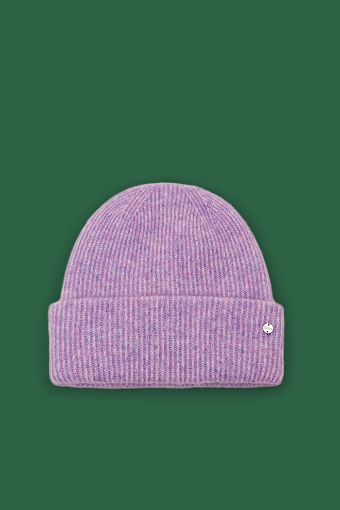 Gerippte Beanie aus Mohair-Wolle-Mix, LAVENDER, detail image number 0