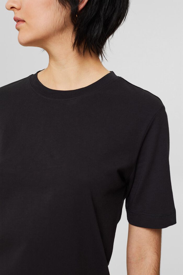 Basic T-Shirt aus Bio-Baumwolle, BLACK, detail image number 2