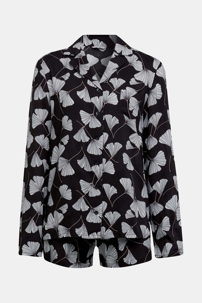 Pyjama aus LENZING™ ECOVERO™, BLACK, detail image number 0