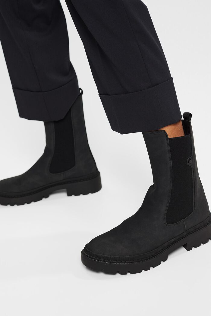 Chelsea Boots mit hohem Schaft, BLACK, detail image number 1