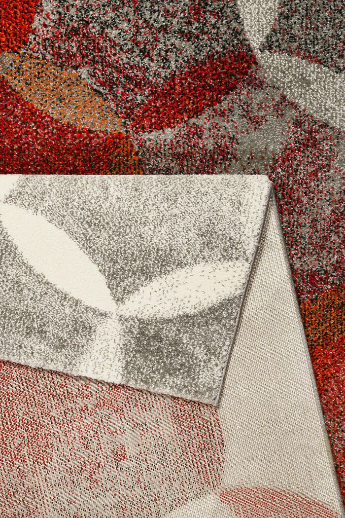 Kurzflor-Teppich mit symmetrischem Muster, ORANGE RED, detail image number 2