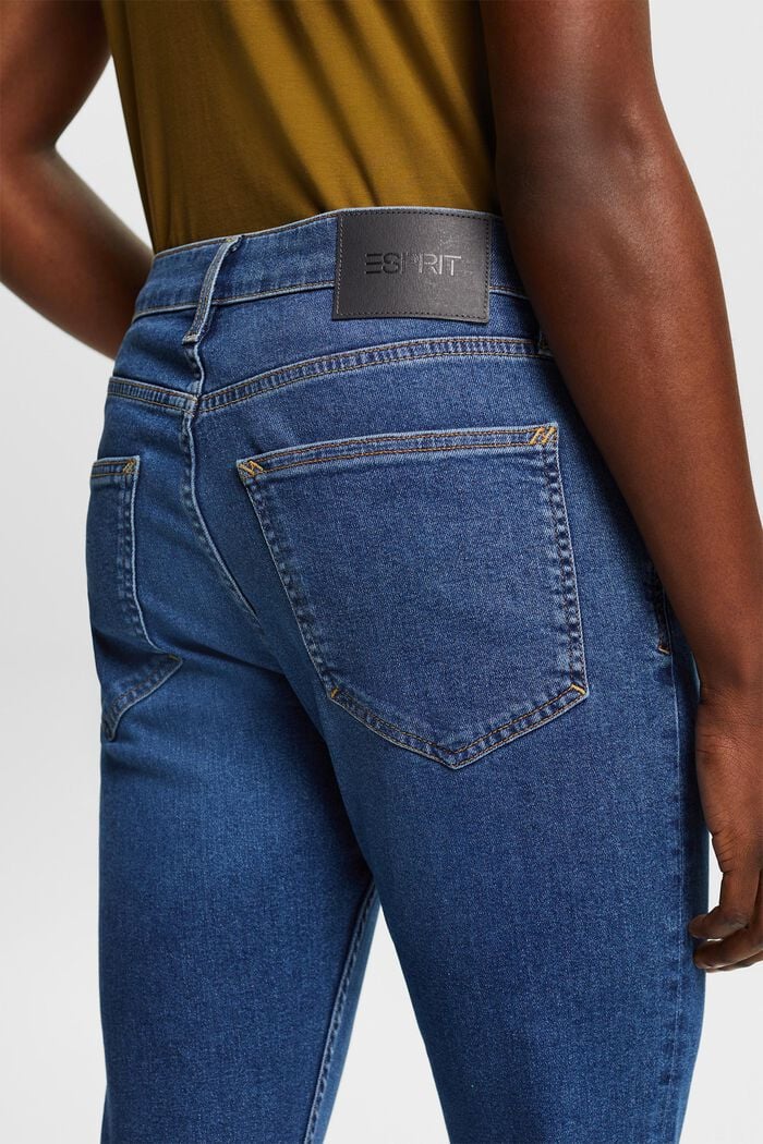 Skinny Jeans mit mittlerer Bundhöhe, BLUE MEDIUM WASHED, detail image number 3