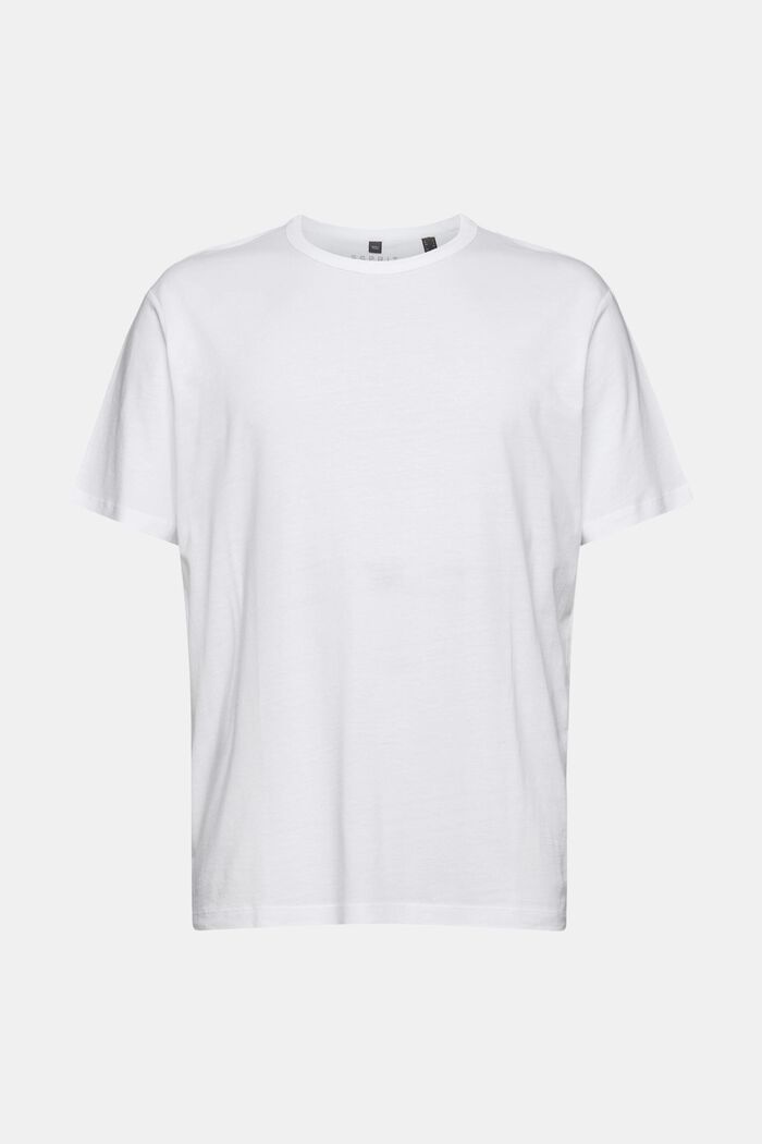 Mit TENCEL™: Oversize T-Shirt, WHITE, overview