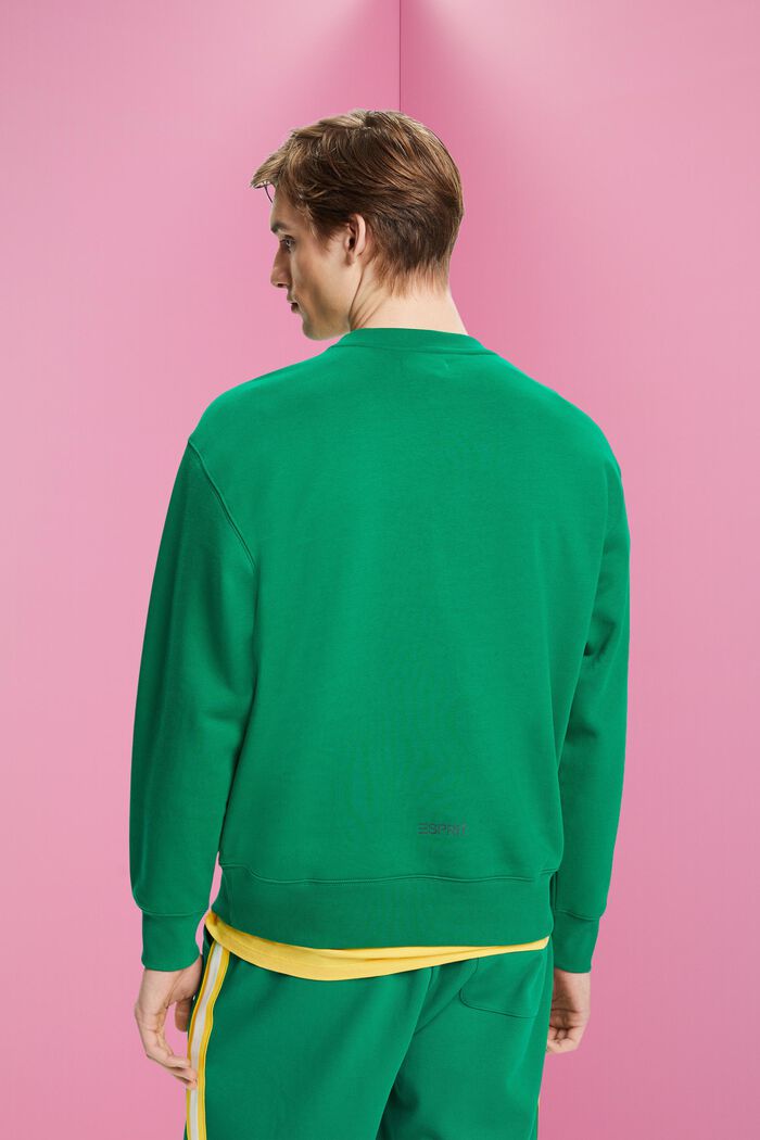 Sweatshirt mit kleinem Delfinprint, GREEN, detail image number 3