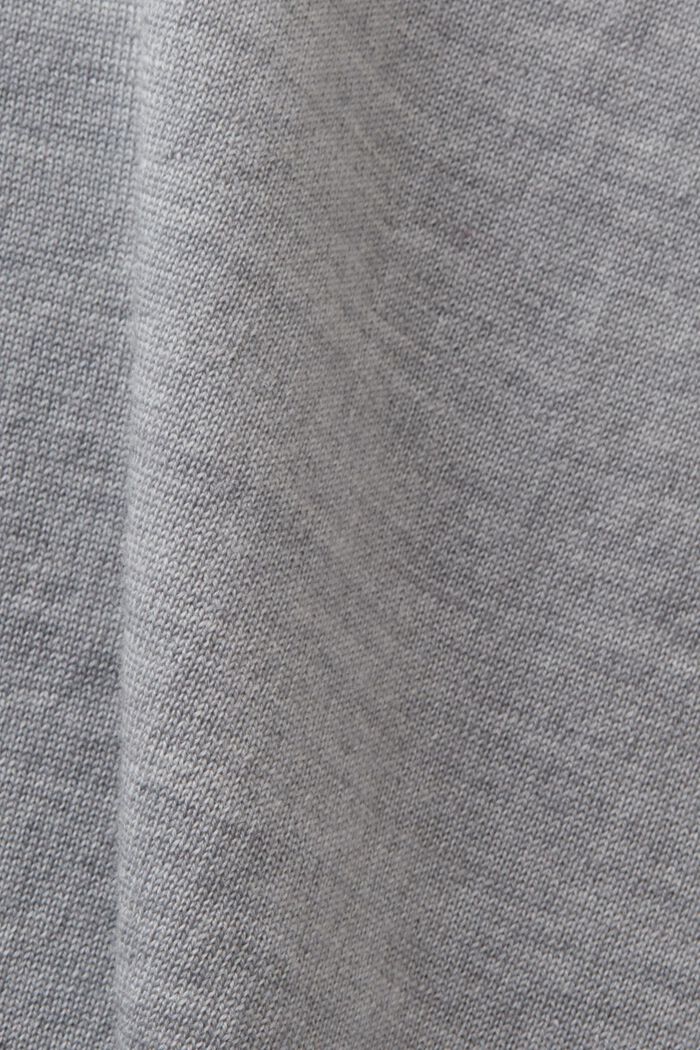 Oversize Rollkragenpullover aus Wolle, MEDIUM GREY, detail image number 5