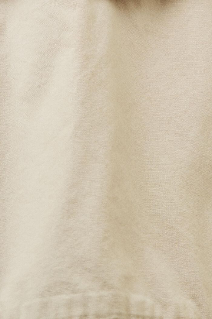 Cropped-Jacke aus Baumwollcanvas zum Binden, SAND, detail image number 4