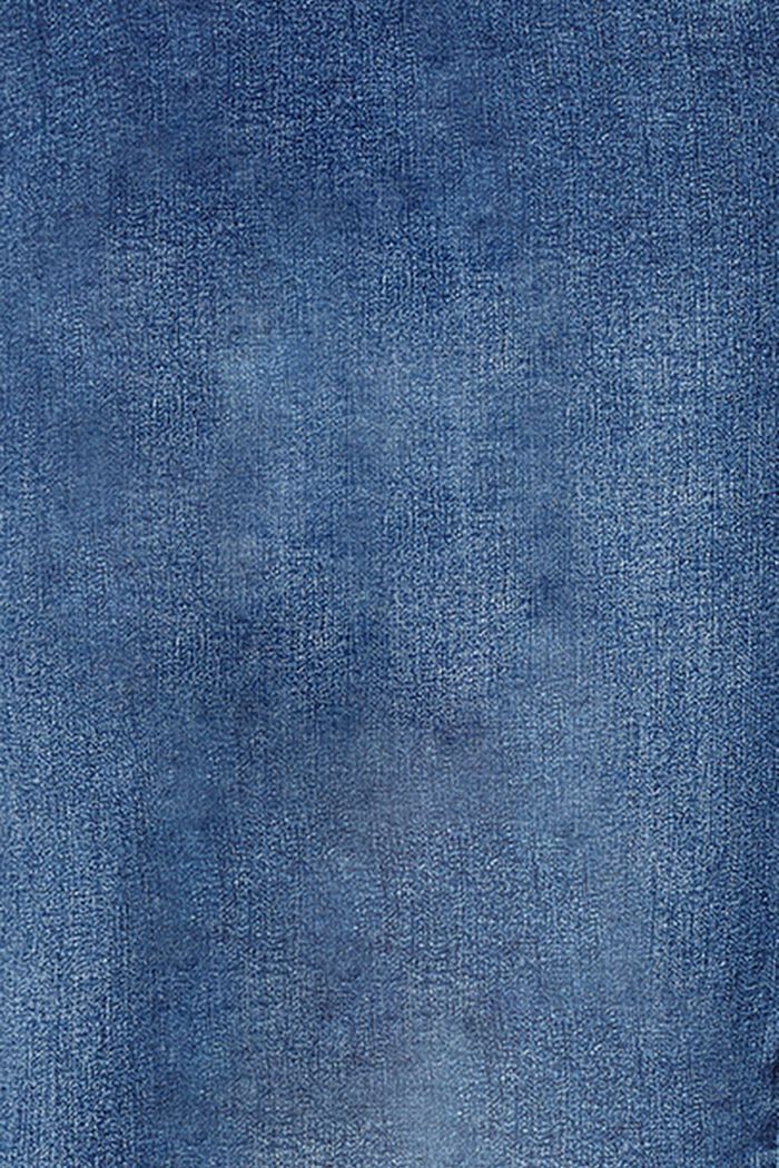 Schmale Stretch-Jeans mit Überbauchbund, BLUE MEDIUM WASHED, detail image number 2