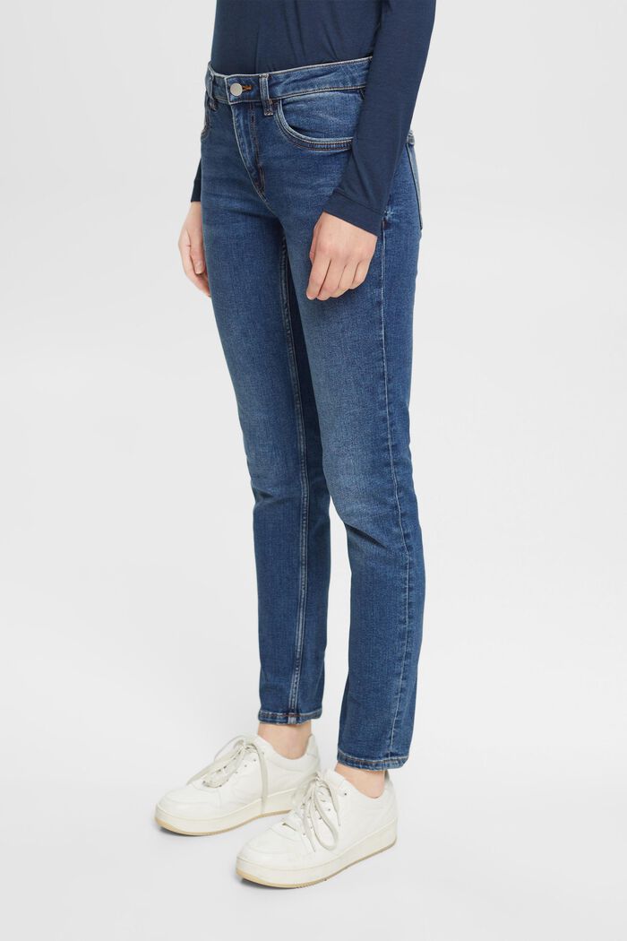 Elastische Slim-Fit Jeans, BLUE DARK WASHED, detail image number 0