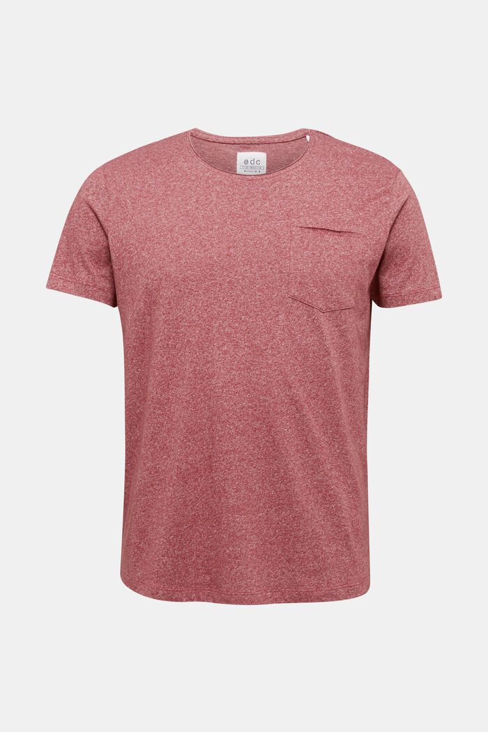 Recycelt: T-Shirt mit Organic Cotton, RED, overview