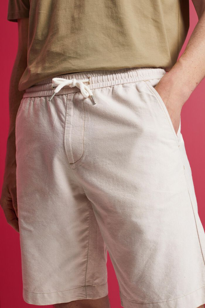 Pull-on-Shorts aus Twill, 100 % Baumwolle, SAND, detail image number 2