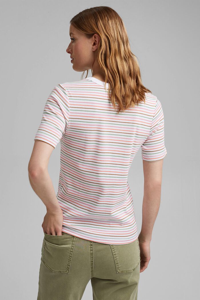 Streifen-Shirt aus 100% Bio-Baumwolle, WHITE, detail image number 3