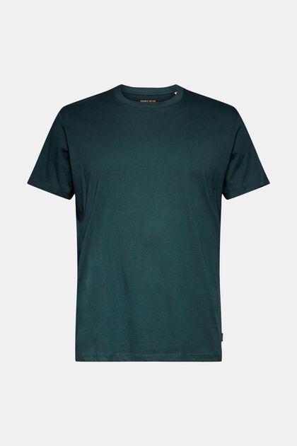 Jersey T-Shirt, 100% Baumwolle, TEAL BLUE, overview