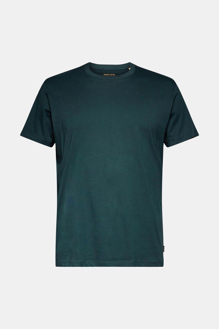 Jersey T-Shirt, 100% Baumwolle, TEAL BLUE, overview