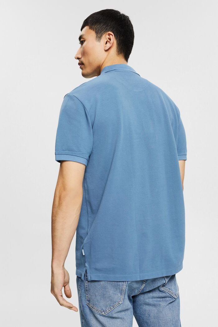 Polo-Shirt aus 100% Organic Cotton, BLUE, detail image number 3