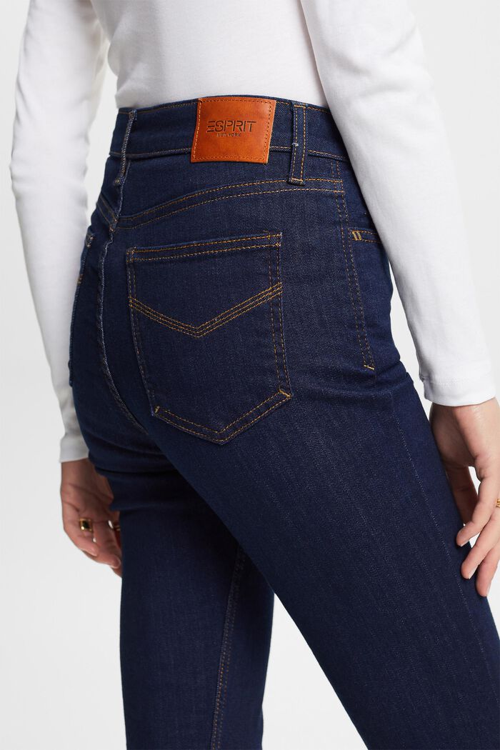 Premium-Bootcut Jeans mit hohem Bund, BLUE RINSE, detail image number 2