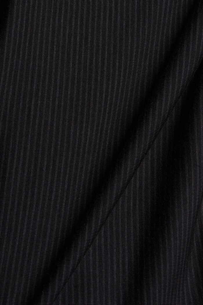 Gestreifter Jersey-Pyjama, LENZING™ ECOVERO™, BLACK, detail image number 3