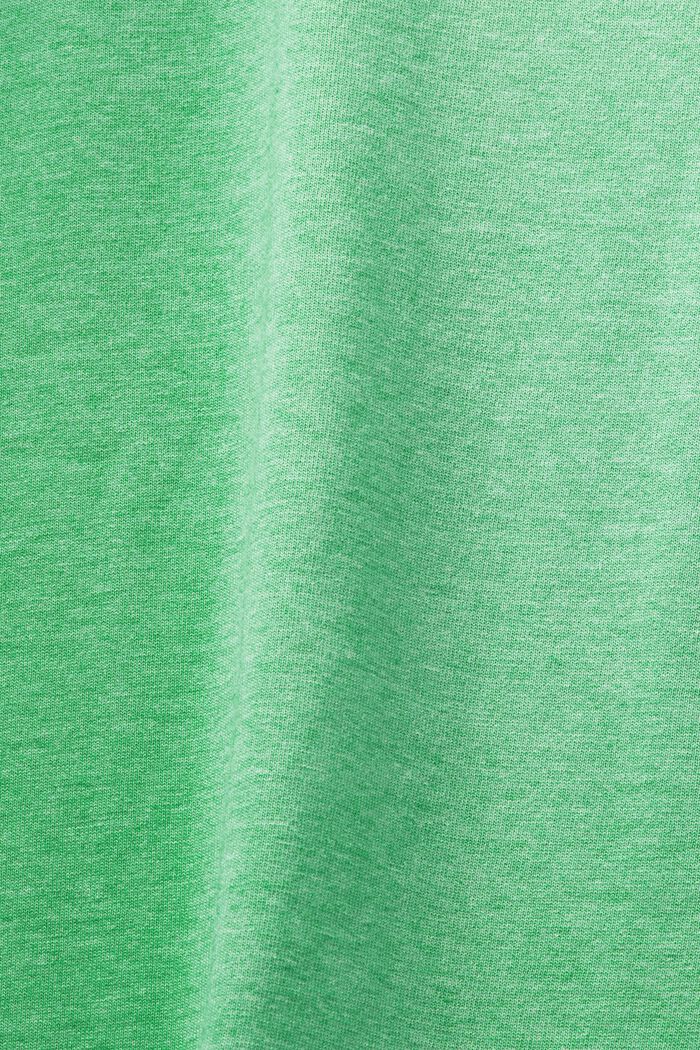 Meliertes T-Shirt mit Rundhalsausschnitt, CITRUS GREEN, detail image number 5