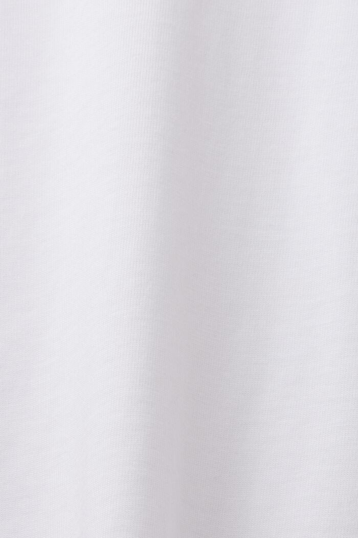Langarm-Top aus Jersey, 100 % Baumwolle, WHITE, detail image number 6