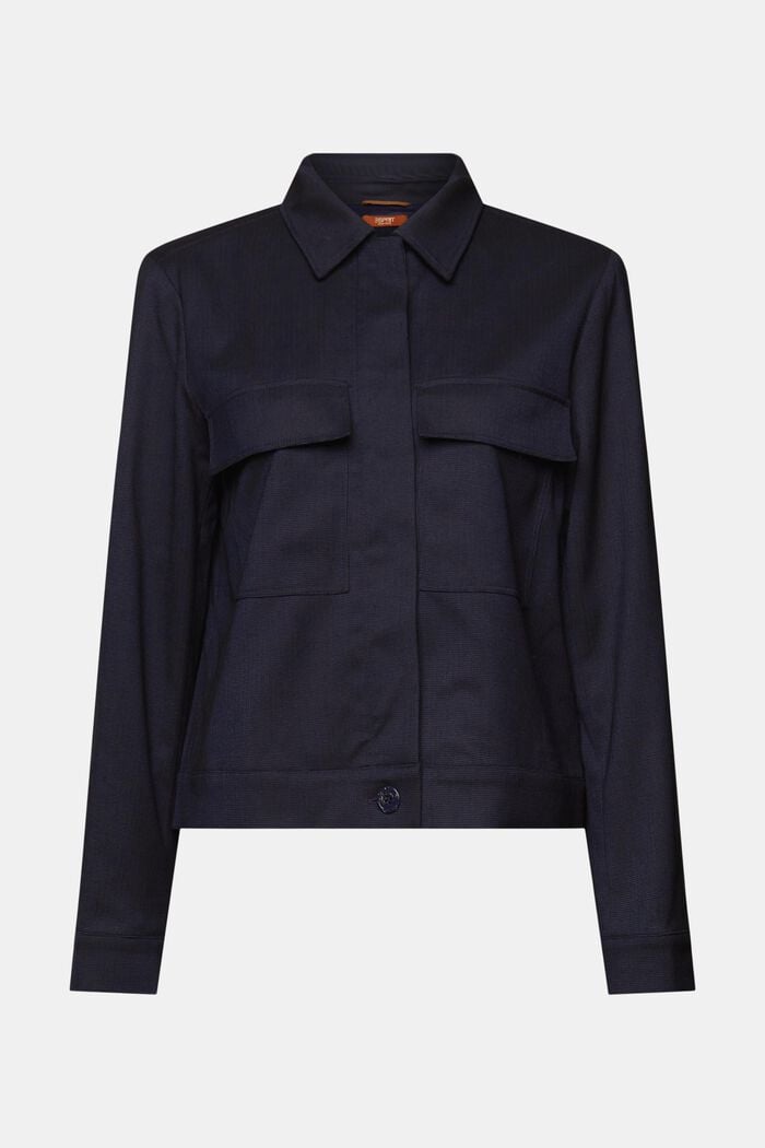Jacke in Boxy-Silhouette, NAVY, detail image number 5