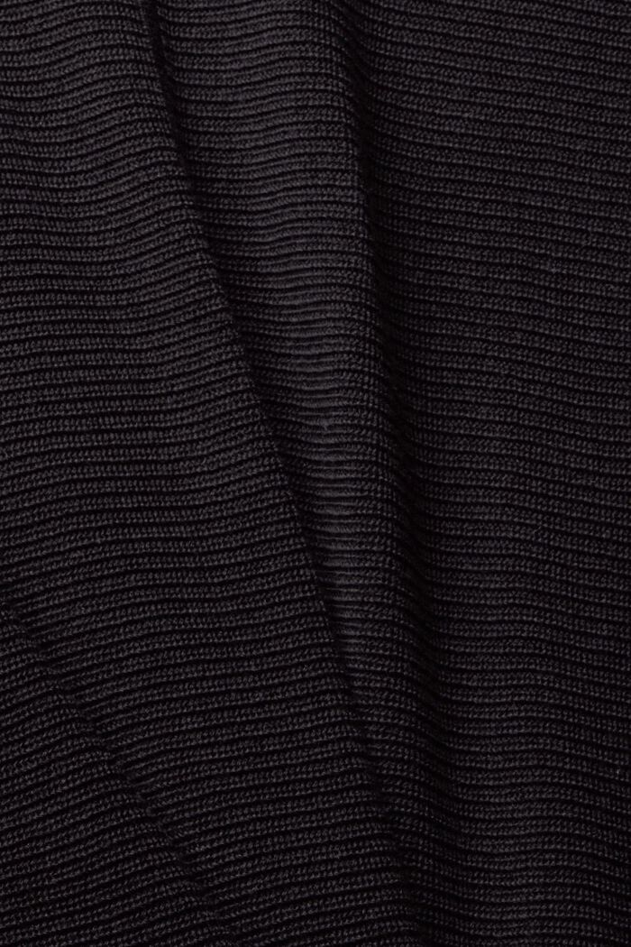 Pullover mit U-Boot-Ausschnitt aus TENCEL™-Mix, BLACK, detail image number 5