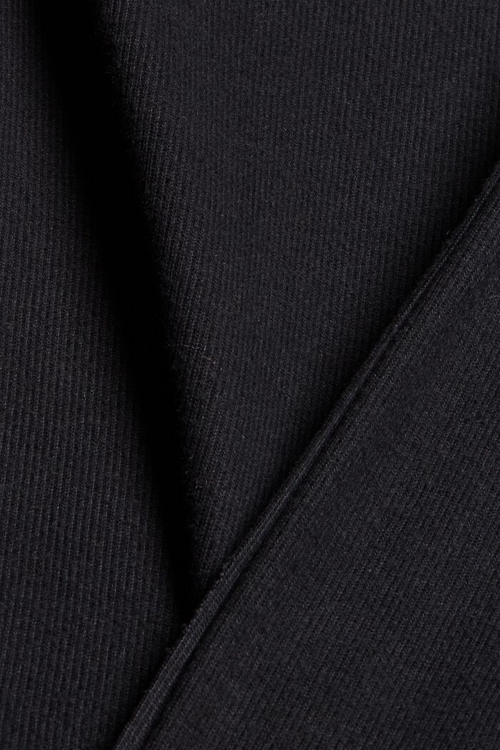 Sweatshirt mit Stehkragen, Bio-Baumwoll-Mix, BLACK, detail image number 4