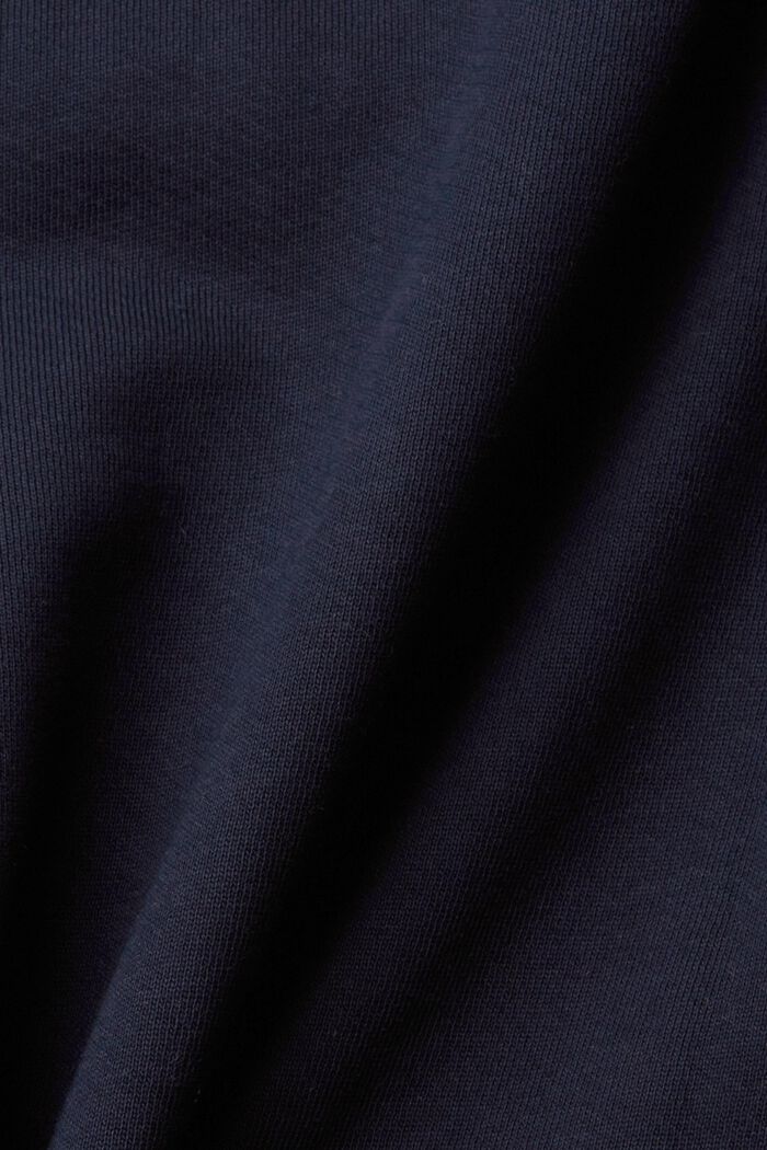 Sweatshirt aus nachhaltiger Baumwolle mit Applikation, NAVY, detail image number 5