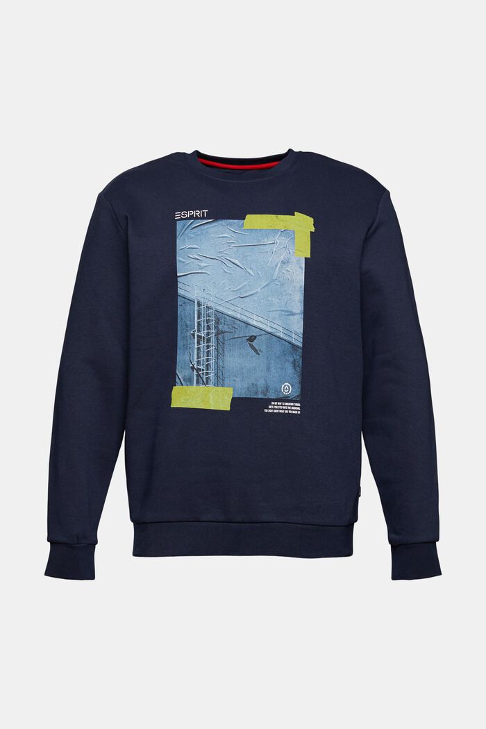 Recycelt: Sweatshirt mit Foto-Print, NAVY, detail image number 6