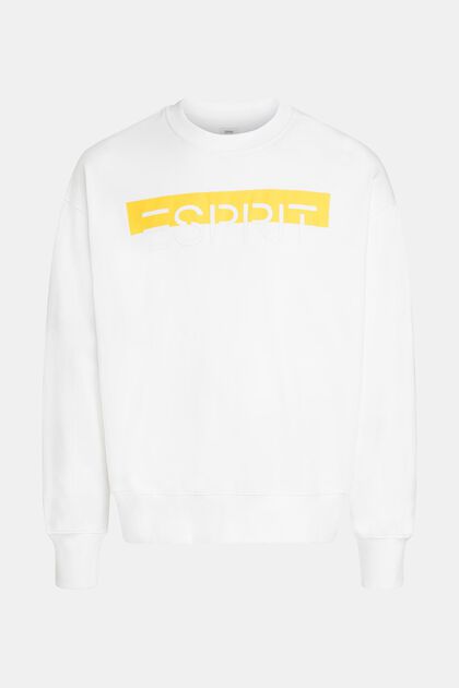 Sweatshirt mit matt-glänzendem Logo-Aufnäher