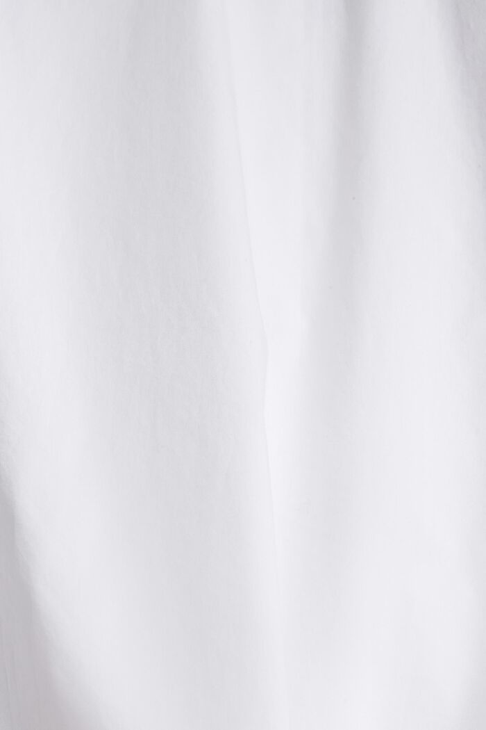 Hemdbluse aus 100% Baumwolle, WHITE, detail image number 4