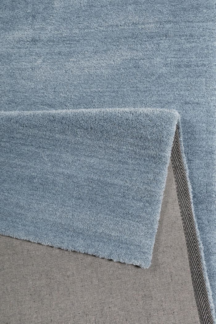 Hochflor-Teppich in vielen Trendfarben, MIDDLE BLUE, detail image number 2