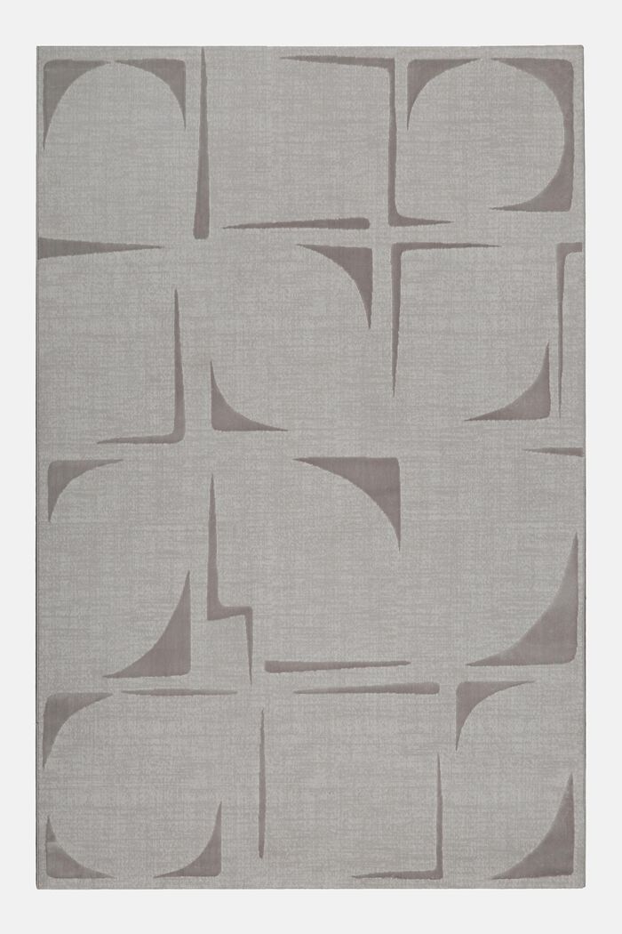 Kurzflorteppich Nelle mit abstraktem Muster, GREY, detail image number 0