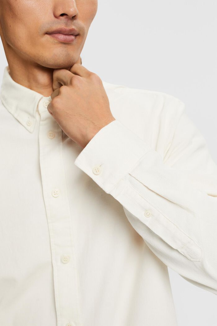 Hemd aus Cord, 100% Baumwolle, ICE, detail image number 1
