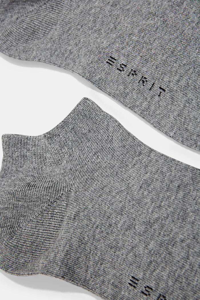 2er-Pack Sneaker-Socken aus Baumwoll-Mix, LIGHT GREY MELANGE, detail image number 2