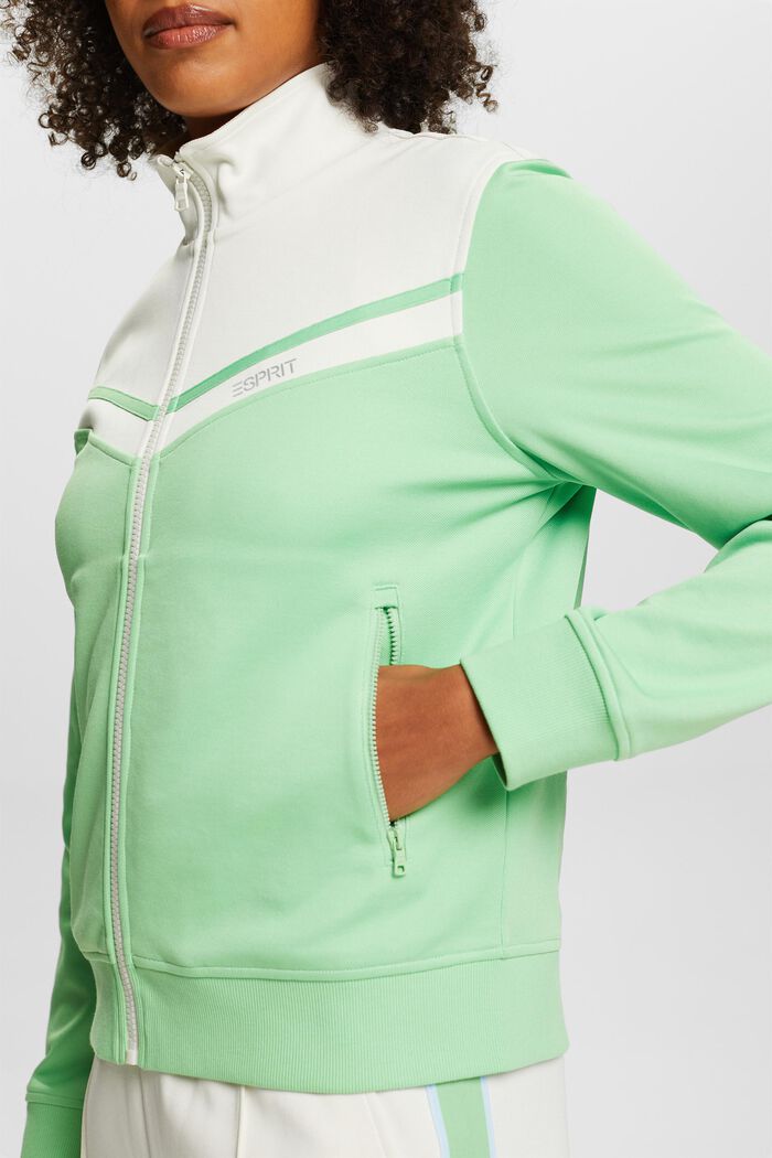 Zweifarbige Trainingsjacke, LIGHT GREEN, detail image number 3