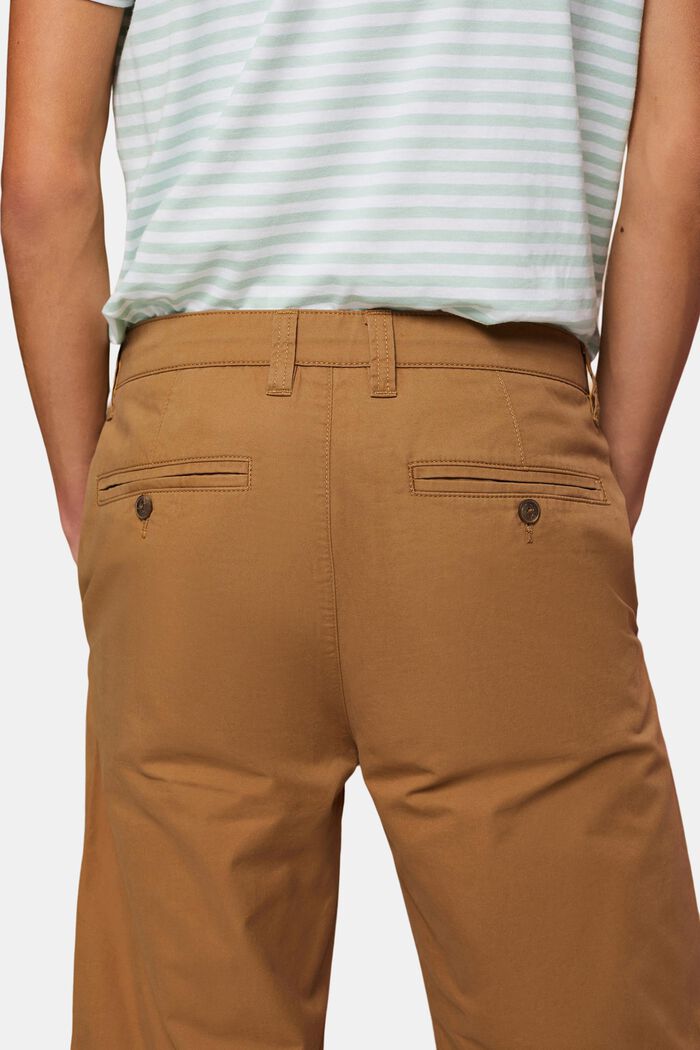 Shorts im Chino-Style aus nachhaltiger Baumwolle, CAMEL, detail image number 3