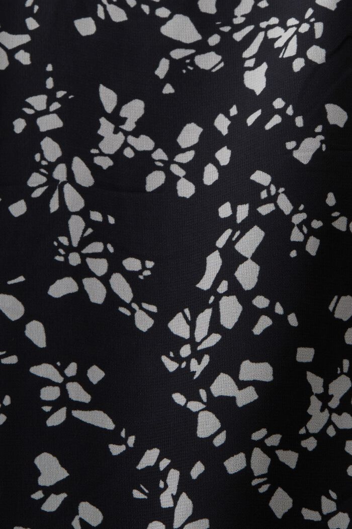 Chiffon-Minikleid mit Print, BLACK, detail image number 4