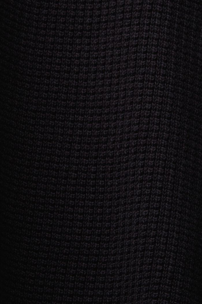 Troyer aus 100% Pima Baumwolle, BLACK, detail image number 5