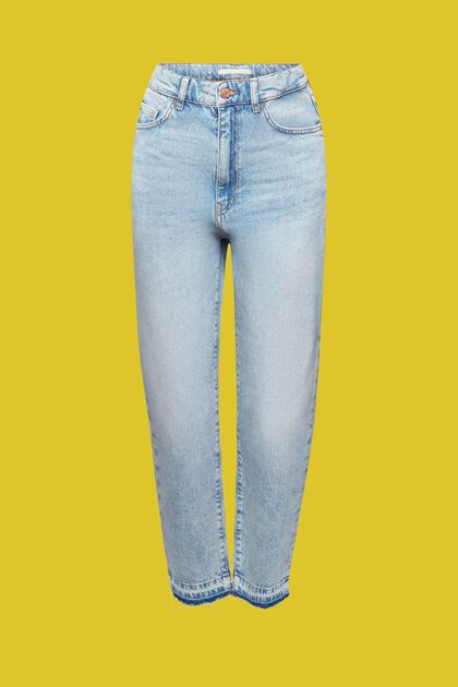 Fransen-Jeans im 90er-Look, High-Rise, BLUE MEDIUM WASHED, overview
