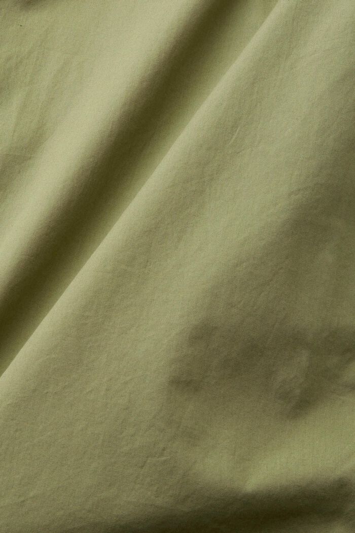 Kurzärmeliges Hemd aus nachhaltiger Baumwolle, LIGHT KHAKI, detail image number 4