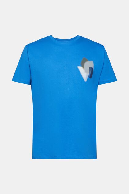 T-Shirt mit Print auf Brusthöhe