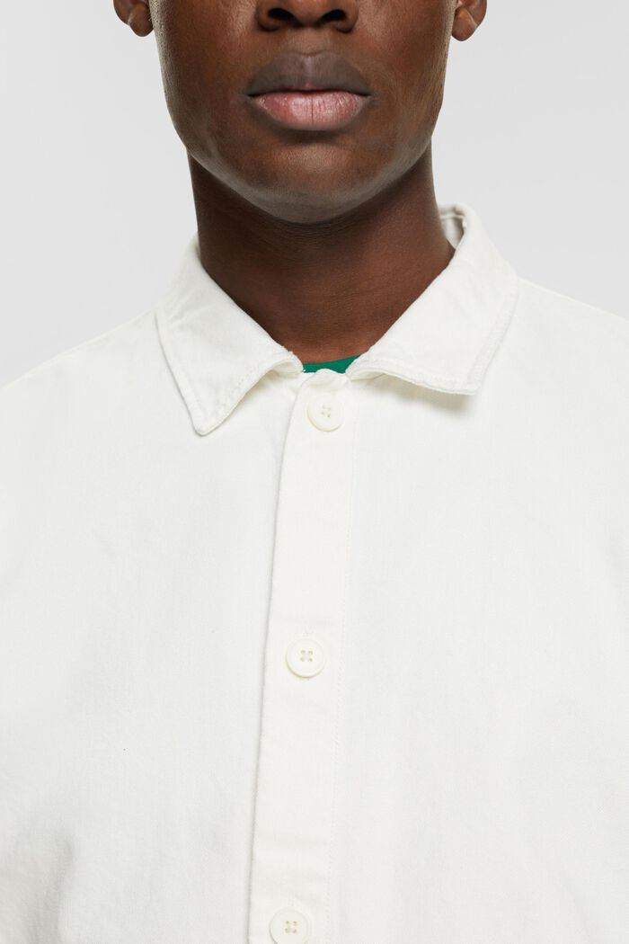 Overshirt aus Bio-Cotton-Qualität, OFF WHITE, detail image number 2
