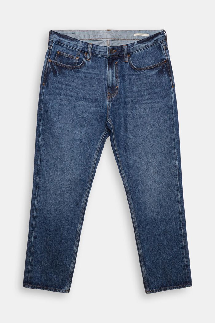 Jeans mit geradem Bein, BLUE DARK WASHED, detail image number 8