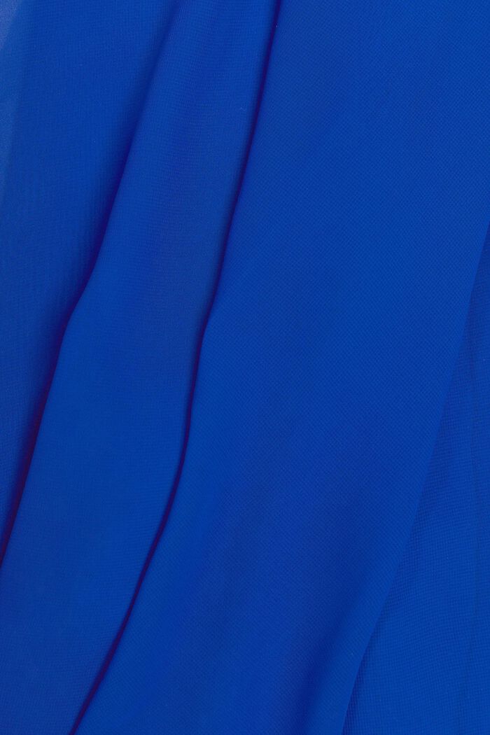 Chiffon-Minikleid mit V-Ausschnitt, BRIGHT BLUE, detail image number 5