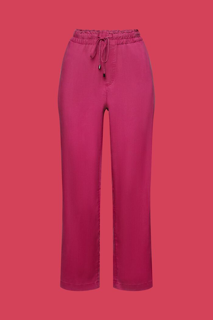 Pants mit elastischem Bund, DARK PINK, detail image number 7